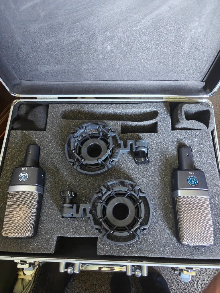 AKG C214 Matched Stereo Pair, Muziek en Instrumenten, Microfoons, Ophalen, Gebruikt, Studiomicrofoon