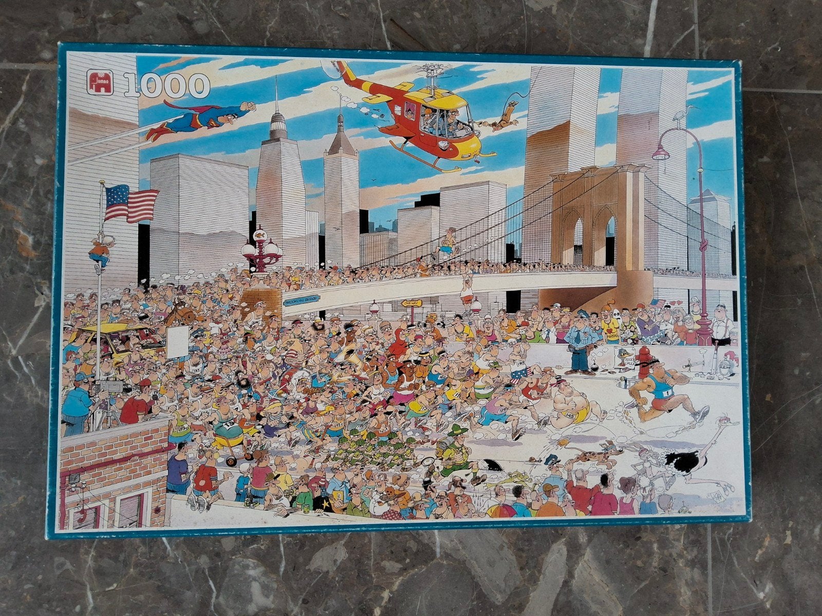 Jan van Haasteren Puzzel – New York Marathon – 1000 Stukjes, Ophalen of Verzenden