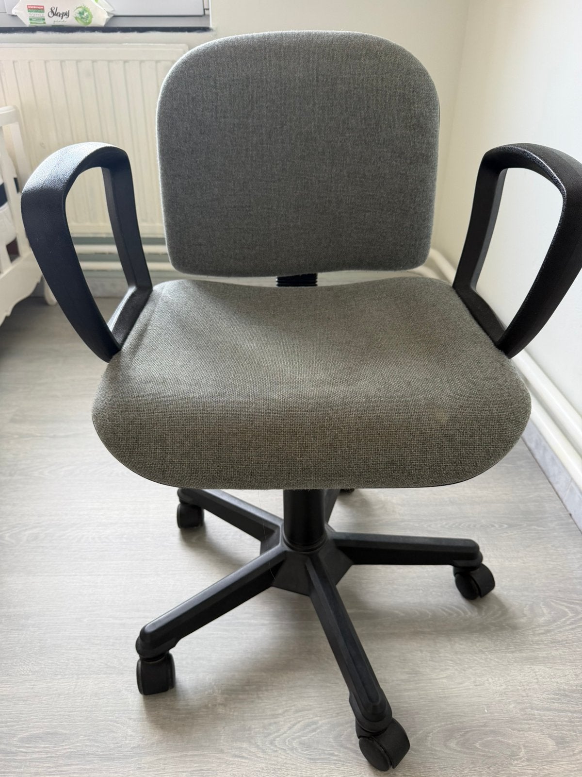 Bureastoel - grijs, Maison & Meubles, Enlèvement, Comme neuf, Gris, Chaise de bureau