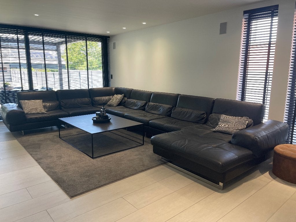 Kingsize lederen U-vormsalon-cinemalounge, Maison & Meubles, Canapés | Coins salons complets, Enlèvement, Comme neuf, Cuir, Modern