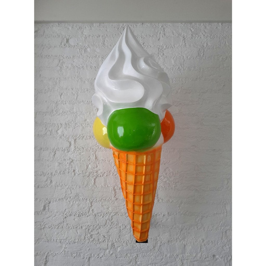Reclame ijsje schepijsje 90 cm - gevelijsje 3 bol schepijs, Ophalen, Nieuw