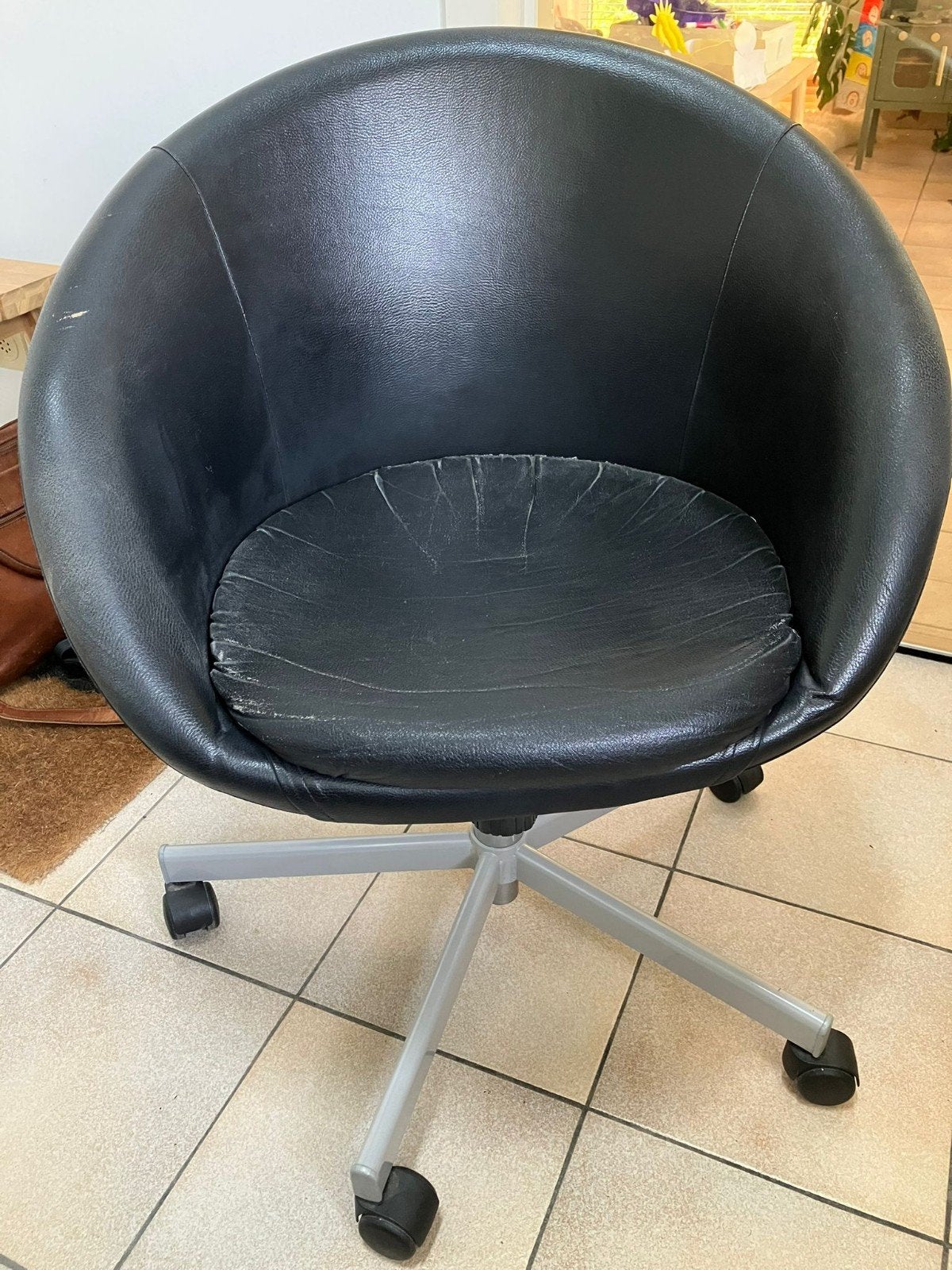 Bureaustoel zwart gratis, Enlèvement, Noir, Chaise de bureau