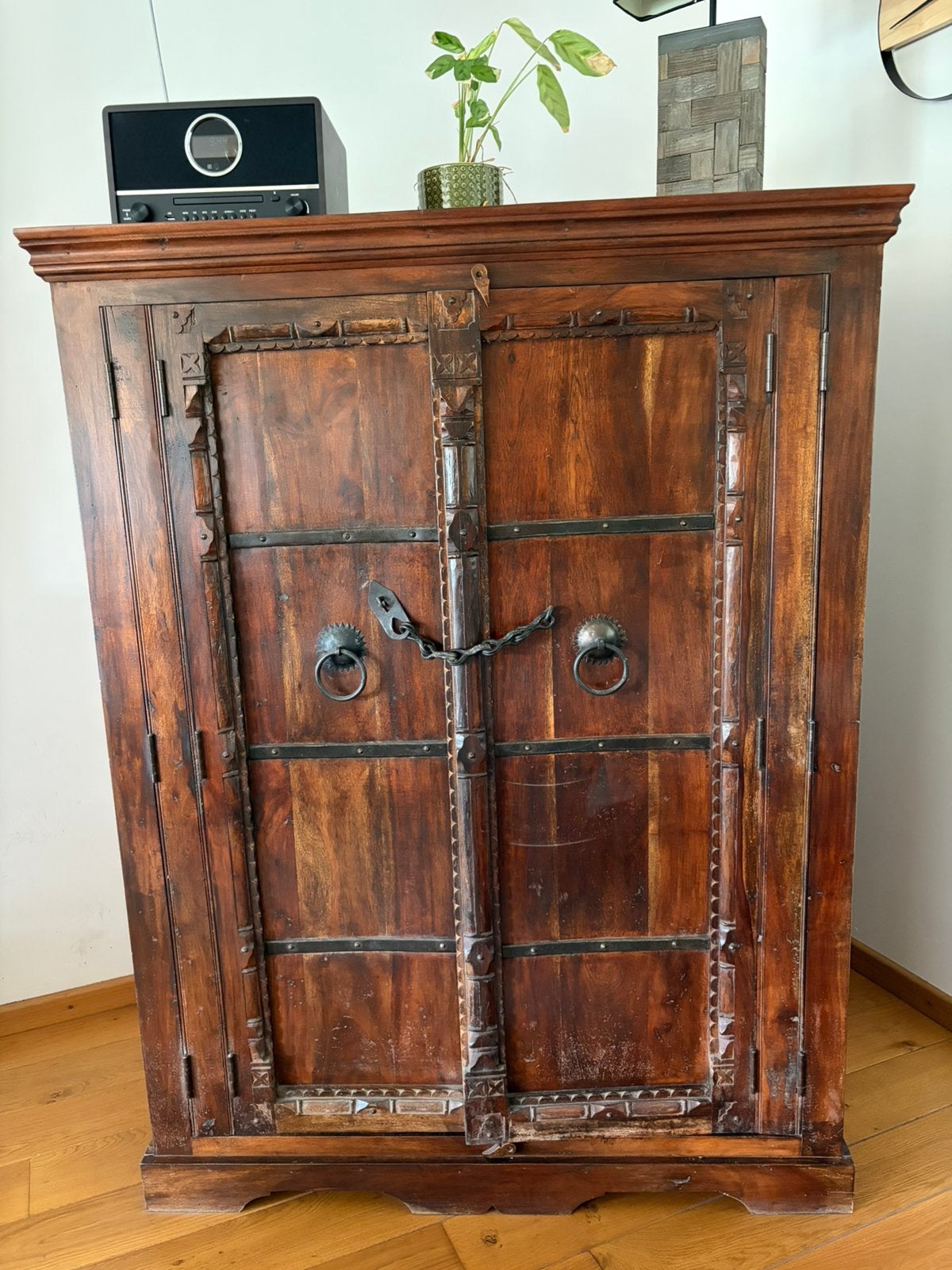 Tv kast in teak, Ophalen