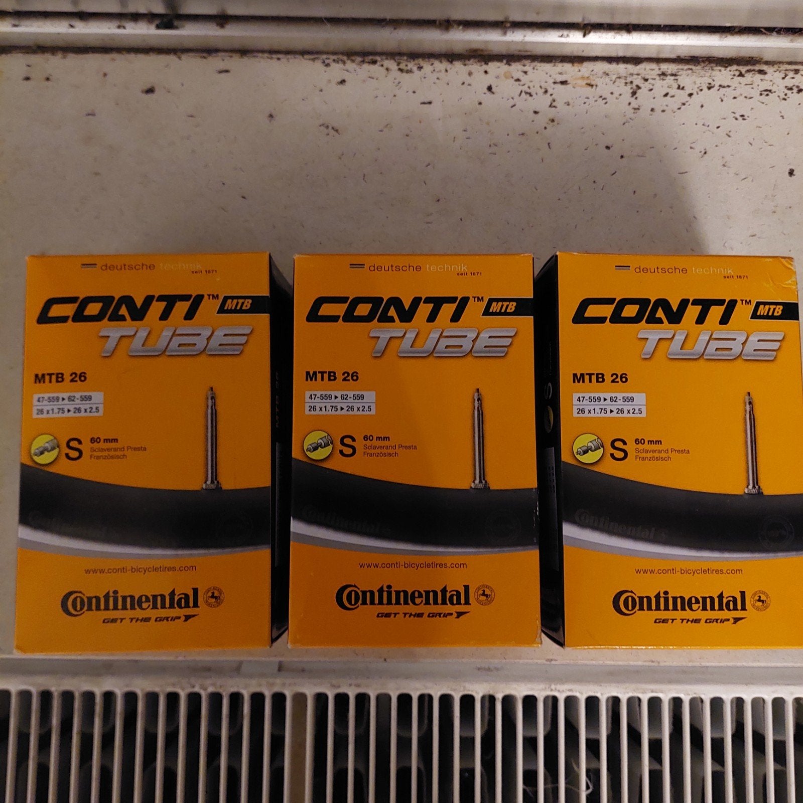 Continental MTB tube MTB26 26 x 1.75 TOT 26 x 2,5 S 60mm, Ophalen, Nieuw, Continental