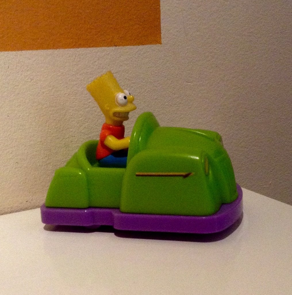 Simpson Quick Bart 1998 Auto Figuurspeelgoed, Verzamelen, Poppetjes en Figuurtjes, Zo goed als nieuw, Ophalen of Verzenden