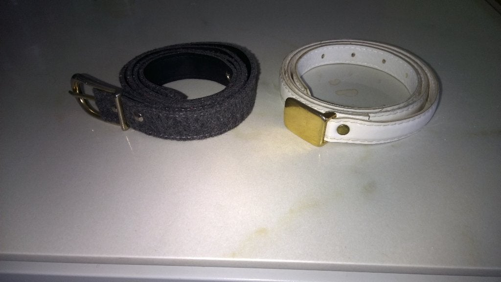 Smalle riemen, Kleding | Dames, Riemen en Ceinturen, Ophalen of Verzenden, Zo goed als nieuw, Wit, Minder dan 3 cm