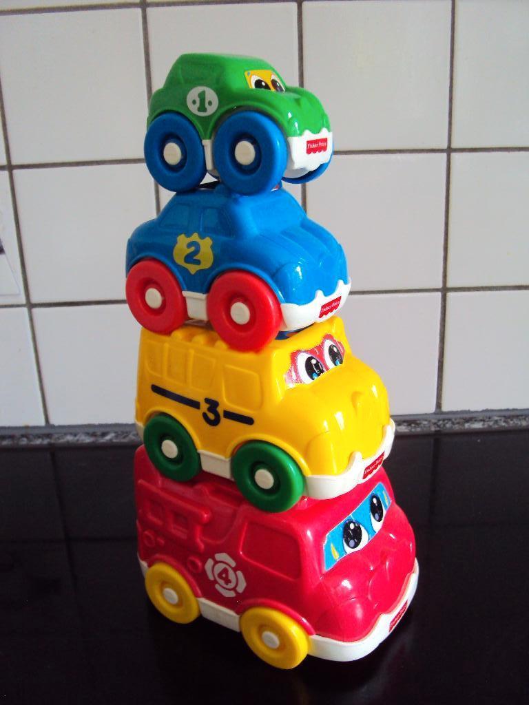 Fisher price; 4 activity autootjes waaronder brandweerauto.., Kinderen en Baby's, Speelgoed | Fisher-Price, Ophalen of Verzenden
