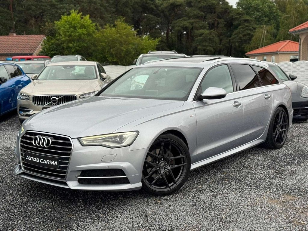 Audi A6 190Pk S-Line Pano CruiseC Airco Led Automaat *, Autos, Cuir, Argent ou Gris, Achat, Entreprise