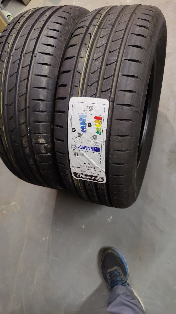 2 nieuwe banden 205/55/16/91V, Ophalen, 16 inch, 205 mm, Band(en)