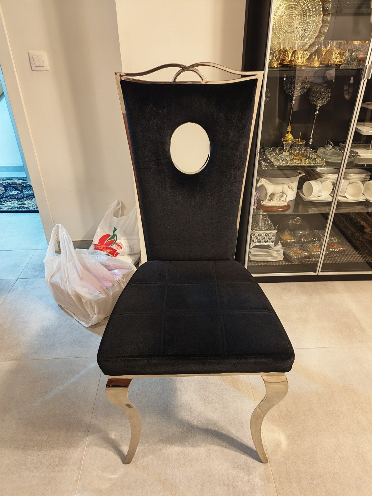 eettafel stoelen, Huis en Inrichting, Tafels | Eettafels, Ophalen, Gebruikt, Metaal