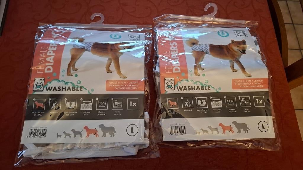 TWEE NIEUWE WASBARE INCONTINENTIELUIERS VOOR TEEF, Enlèvement ou Envoi, Neuf