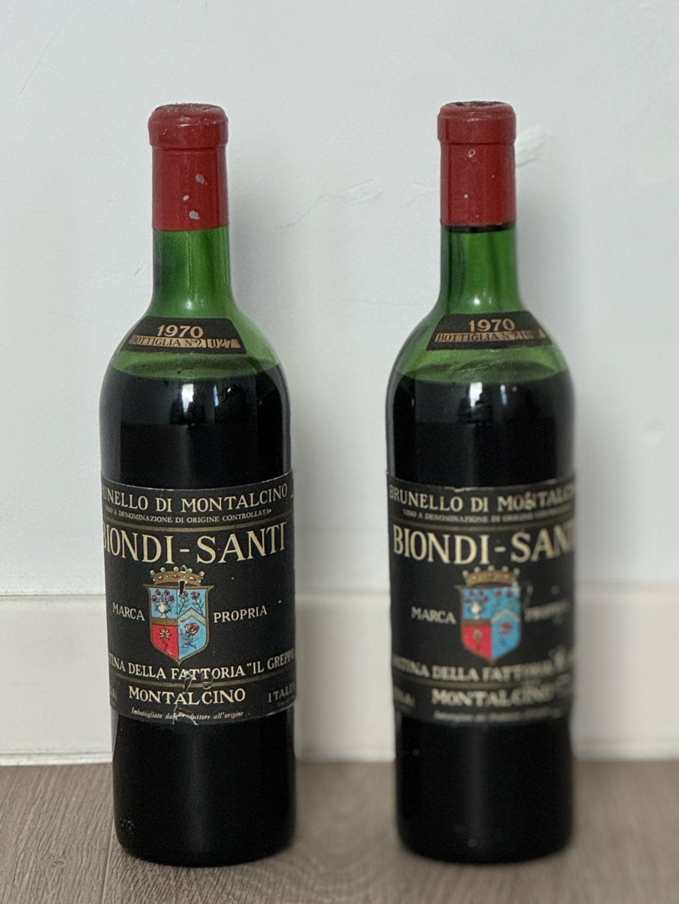 Brunello di Montalcino 1970 – Zeldzame Vintage Flessen, Verzamelen, Ophalen, Zo goed als nieuw