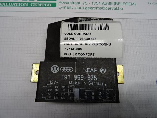 ORDINATEUR GESTION CONFORT Volkswagen Corrado (191959875), Autos : Pièces & Accessoires, Volkswagen, Volkswagen AG, Utilisé, Kundenbetreuung@volkswagen.de