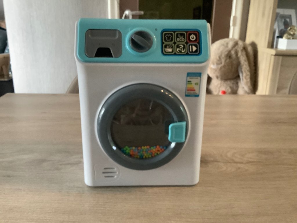 Plastic house fun speelgoed wasmachine (25x18 cm), Kinderen en Baby's, Ophalen of Verzenden, Zo goed als nieuw, Jongen of Meisje