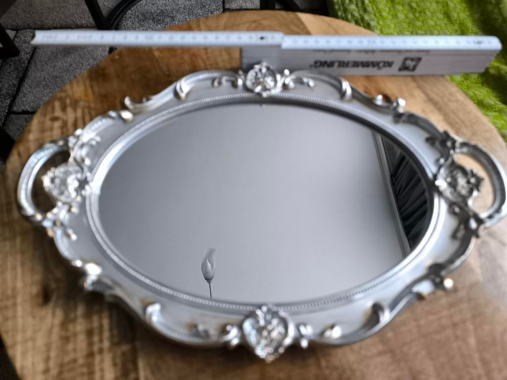 Dienblad met spiegel, Huis en Inrichting, Ophalen, Nieuw, Ovaal, Overige materialen