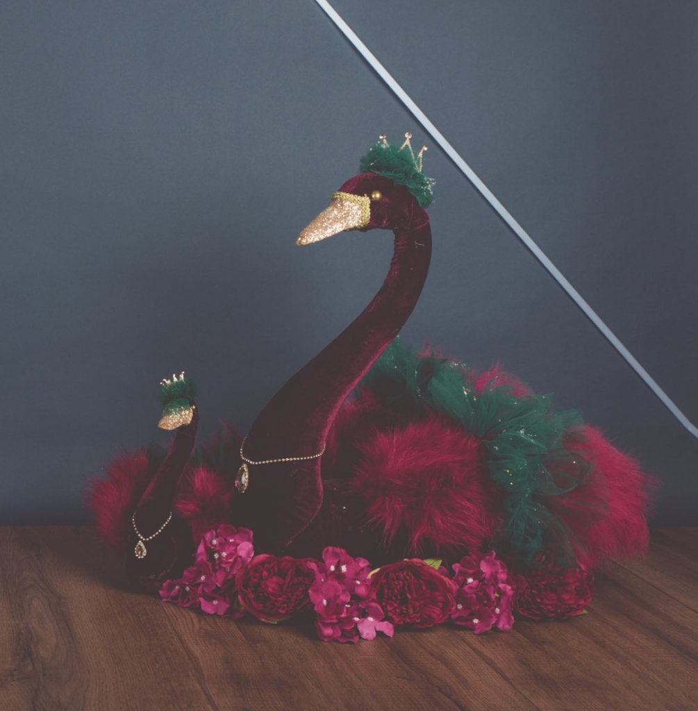 2 zwanen decoratie / fotografie props, Ophalen of Verzenden, Zo goed als nieuw, Overige typen