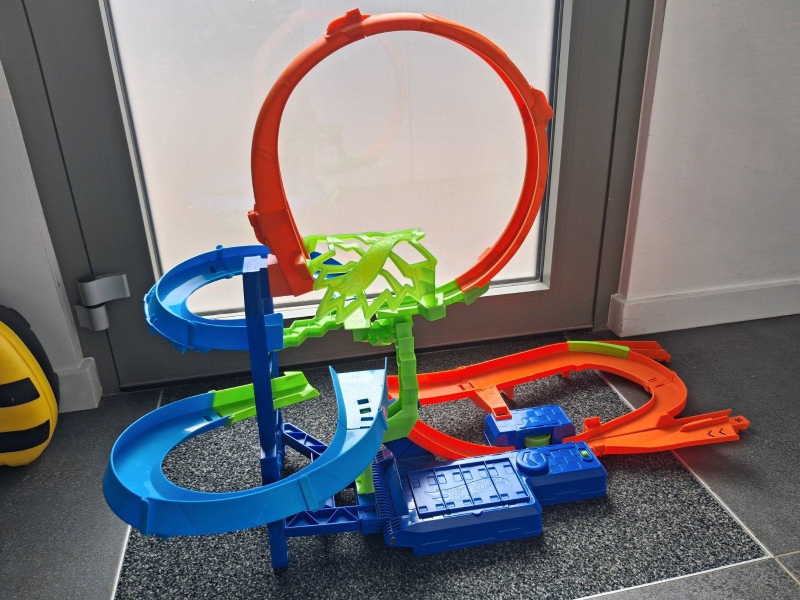 Hot Wheels Big Air Crash Super Collision, Ophalen, Zo goed als nieuw, Racebaan, Hot Wheels