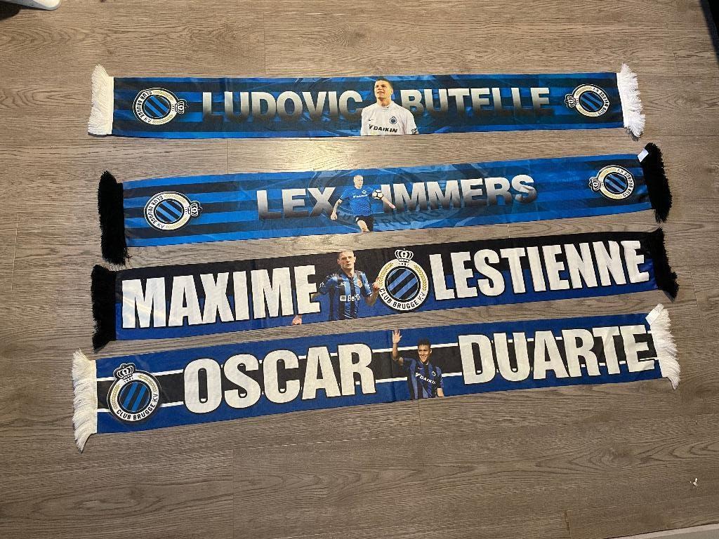 Lot voetbalsjaals club brugge spelers, Ophalen of Verzenden