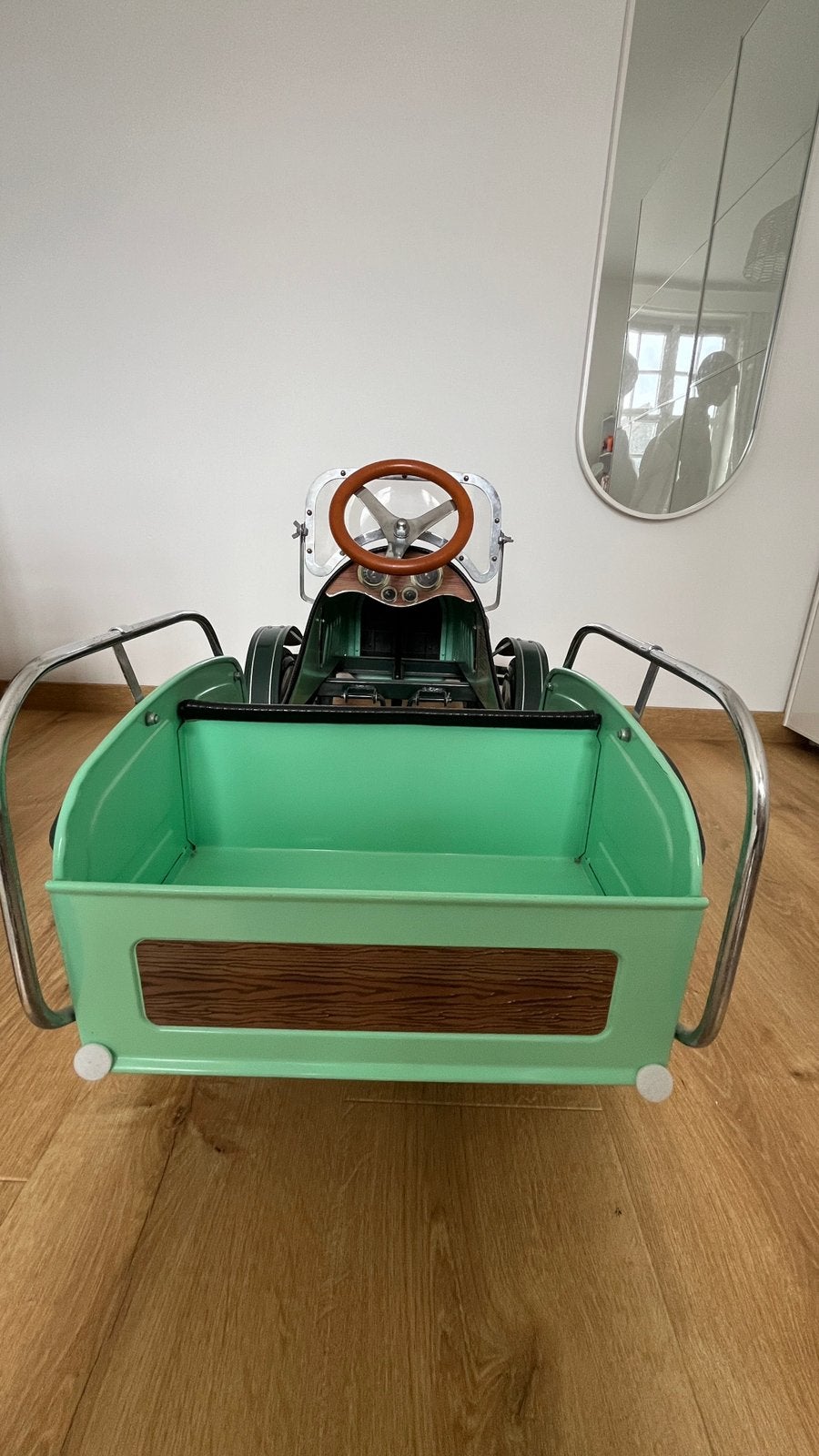 Vintage deluxe metalen trapwagen, Ophalen, Zo goed als nieuw