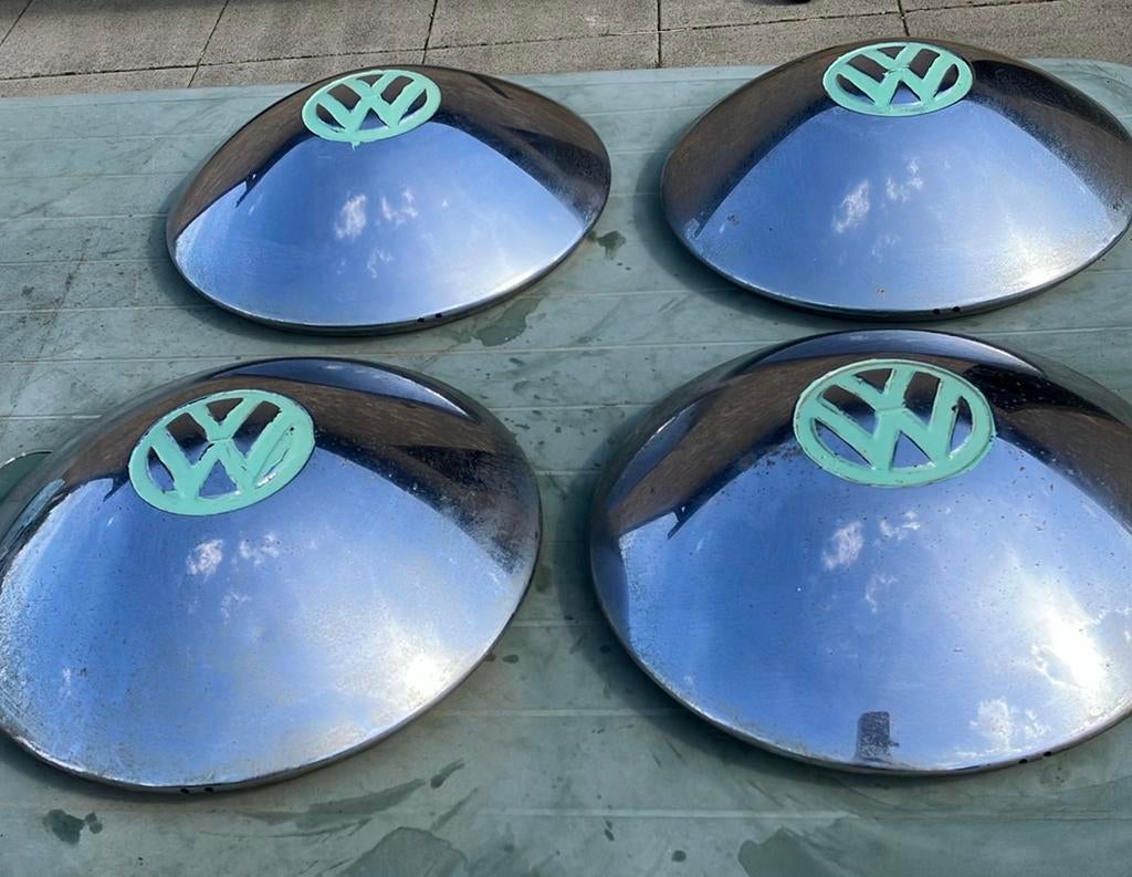 Vintage originele wieldoppen volkswagen kever, Auto diversen, Wieldoppen, Ophalen, Gebruikt
