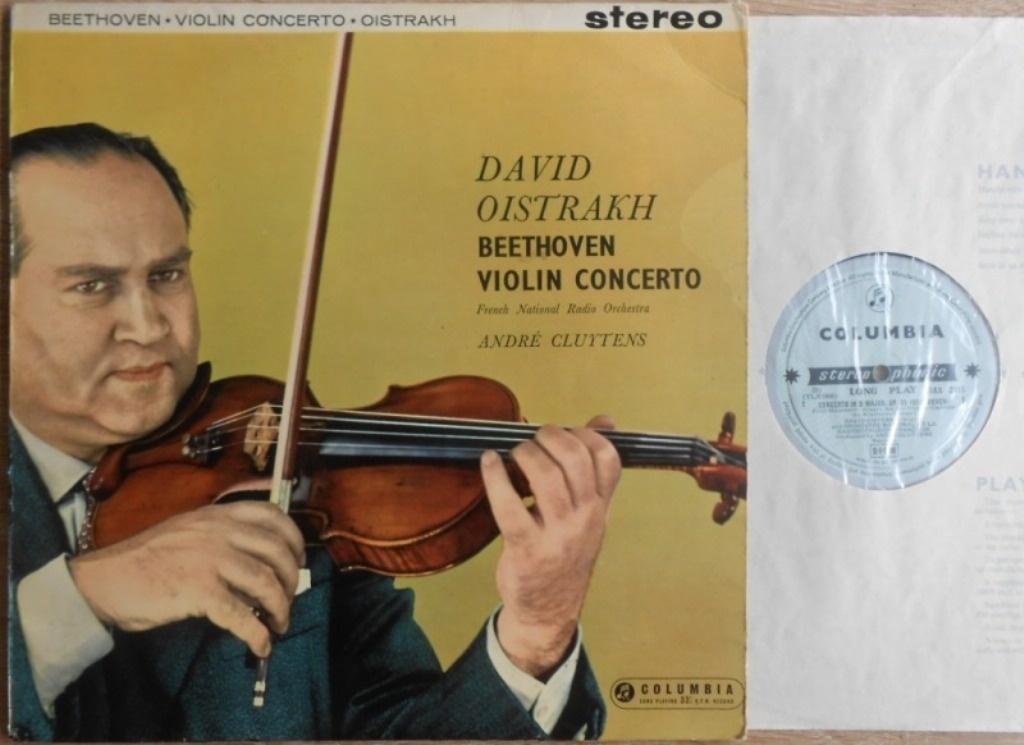 BEETHOVEN Vioolconcerto - David OISTRAKH: SAX 2315 > NM-, Cd's en Dvd's, Vinyl | Klassiek, Gebruikt, Orkest of Ballet, Inclusief binnenhoes