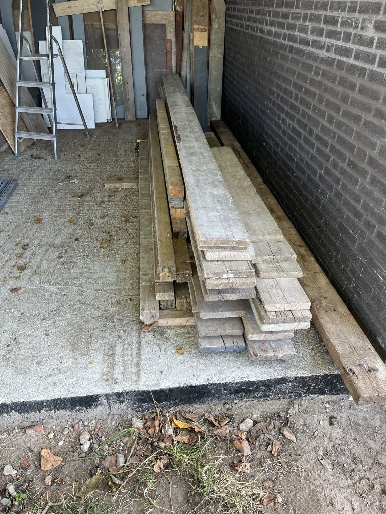 metsel stelling, Ophalen, Gebruikt