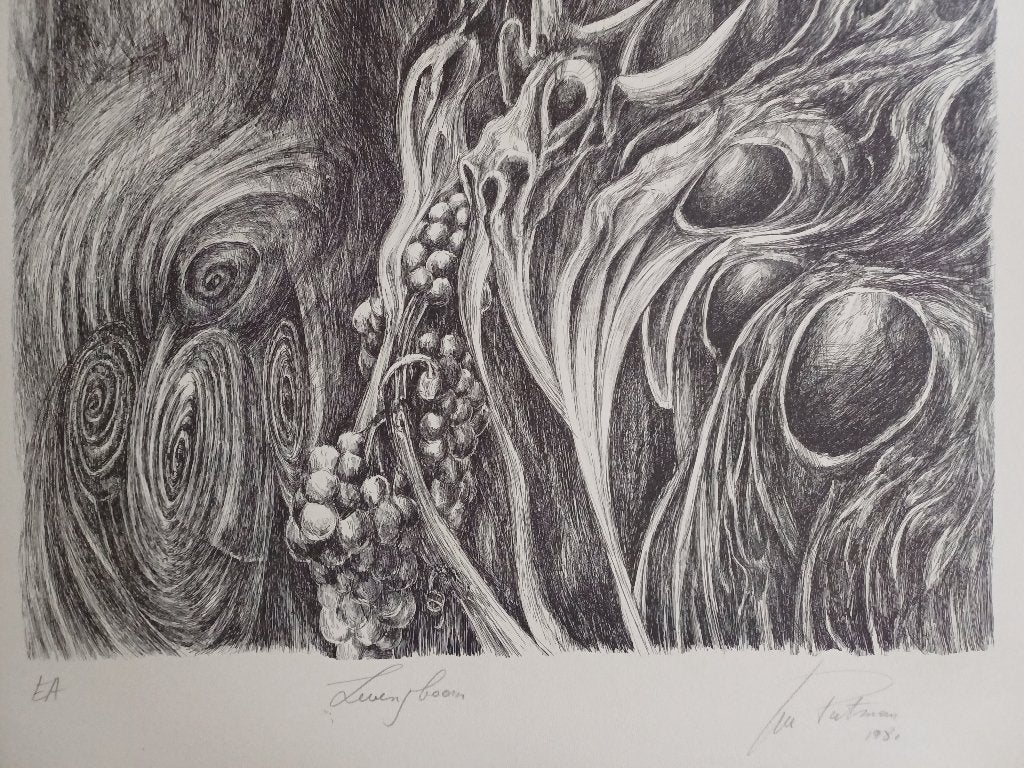 Luc Putman, Levensboom, 1981, Enlèvement ou Envoi, Gravure, Signé