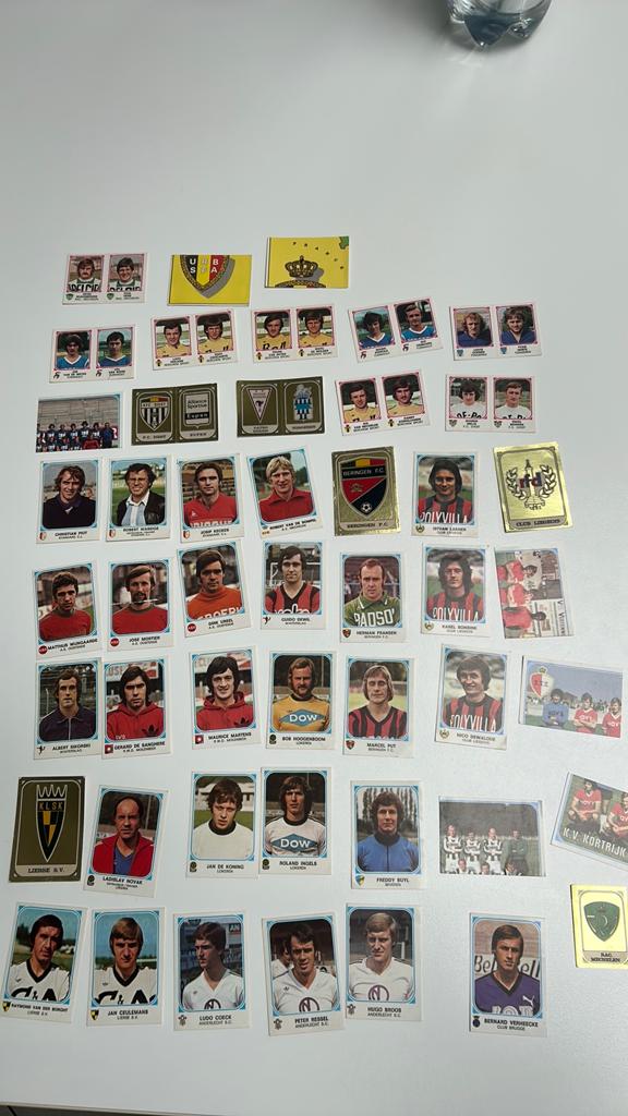 Lot Panini Voetbal Stickers uit 1977, Ophalen of Verzenden, Zo goed als nieuw