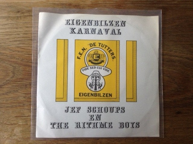 single jef schoups en the rithme boys, CD & DVD, Vinyles Singles, En néerlandais, Housse de protection extérieure, Pochette photo