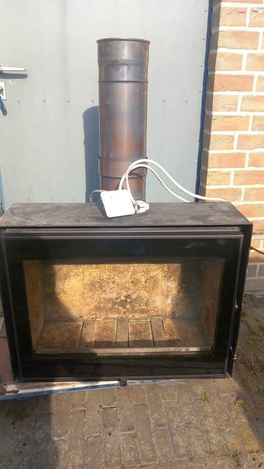 inbouw houthaard jide, Ophalen, Gebruikt, Inbouwhaard, Houthaard