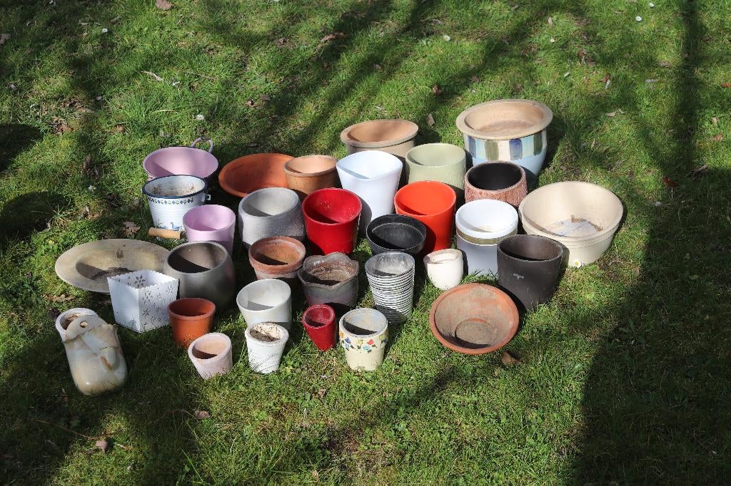 Pots pour fleurs et cache-pots variés, Jardin & Terrasse, Enlèvement, Utilisé, Autres matériaux, Intérieur
