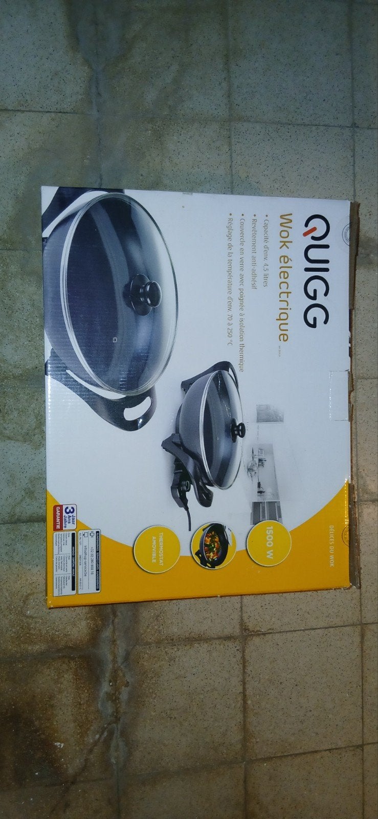 nouveau wok électrique, TV, Hi-fi & Vidéo, Enlèvement
