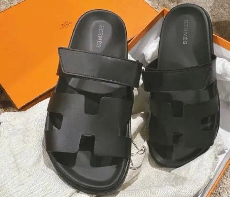Nieuwe Hermes Chypre sandalen in zwart, Kleding | Heren, Ophalen of Verzenden, Nieuw, Zwart, Sandalen