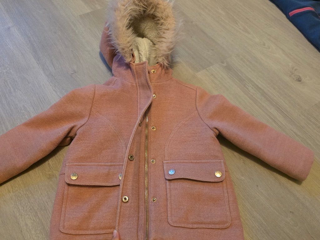 Winterjas meisje 104, Kinderen en Baby's, Kinderkleding | Maat 104, Ophalen, Gebruikt, Meisje, JBC