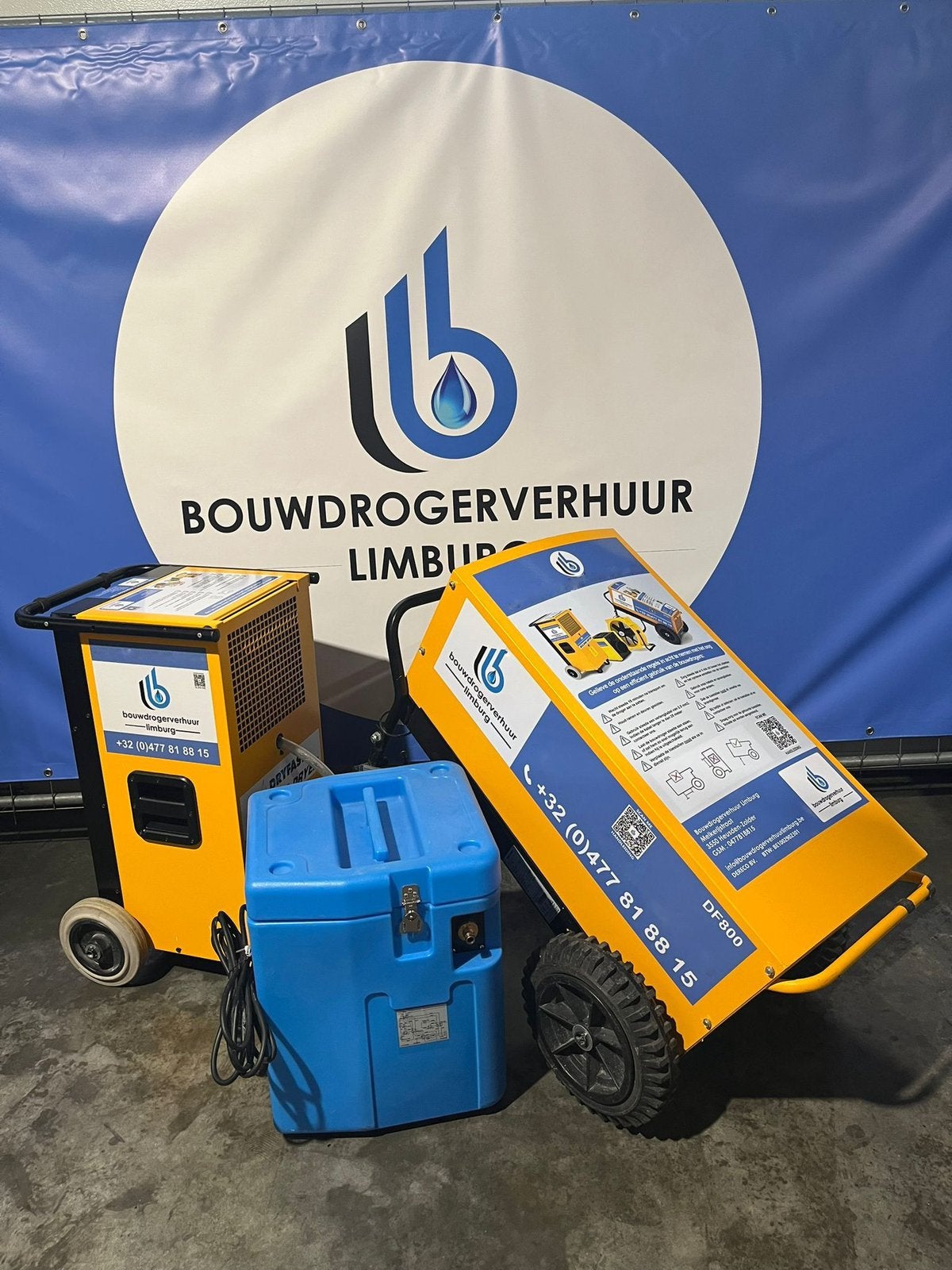 Goedkoopste van limburg bouwdroger huur 35€/week Geen borg, Ophalen