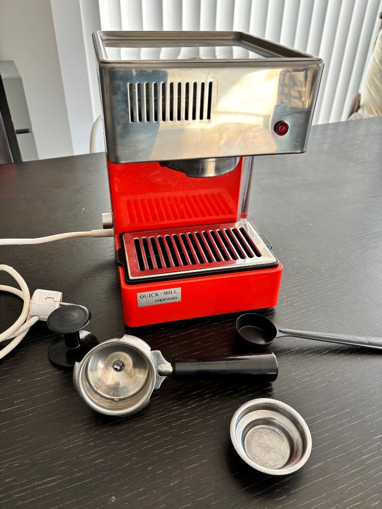 Vintage Omre Monza Espresso Machine- Werkend! - Quick Mill, Ophalen, Zo goed als nieuw, Espresso apparaat, Gemalen koffie