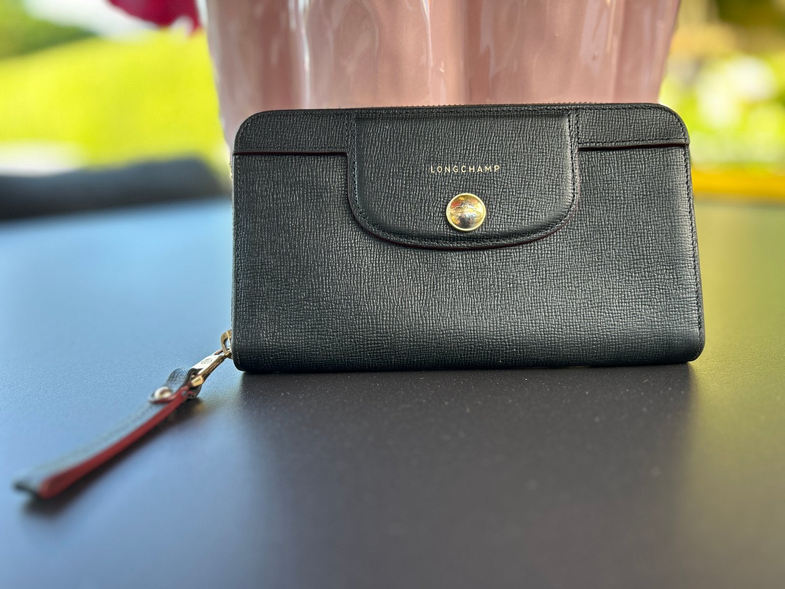 Longchamp zwarte portemonnee dames, Bijoux, Sacs & Beauté, Porte-monnaie & Portefeuilles, Utilisé, Autres marques, Noir, Cuir