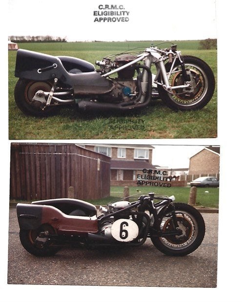 Side Car Racing BSA 650cc, Motoren, 2 cilinders, Gebruikt, Overig, Handgeschakeld