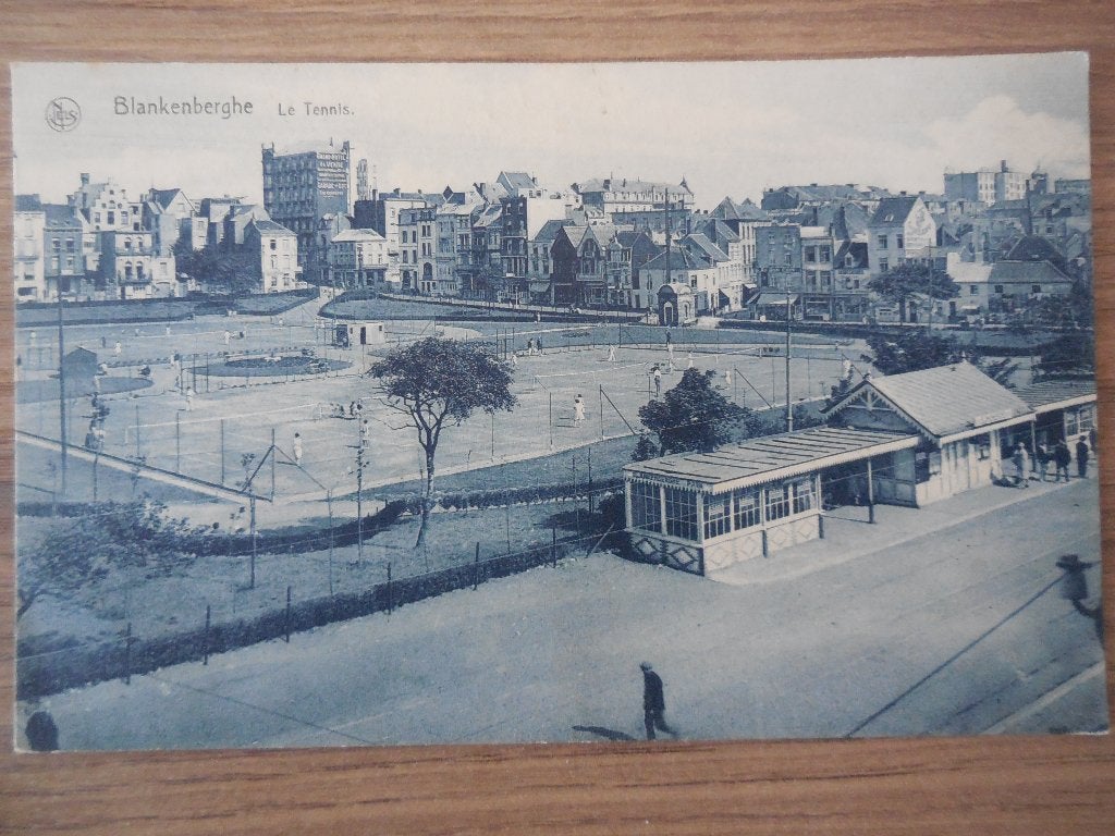 postkaart Blankenberge Le Tennis, Envoi, 1920 à 1940, Affranchie, Flandre Occidentale