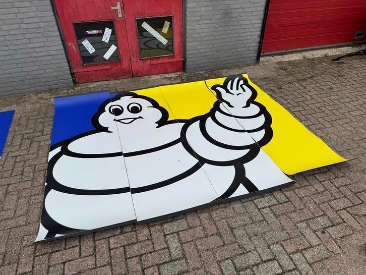 Vintage Michelin Reclamebord - Banners