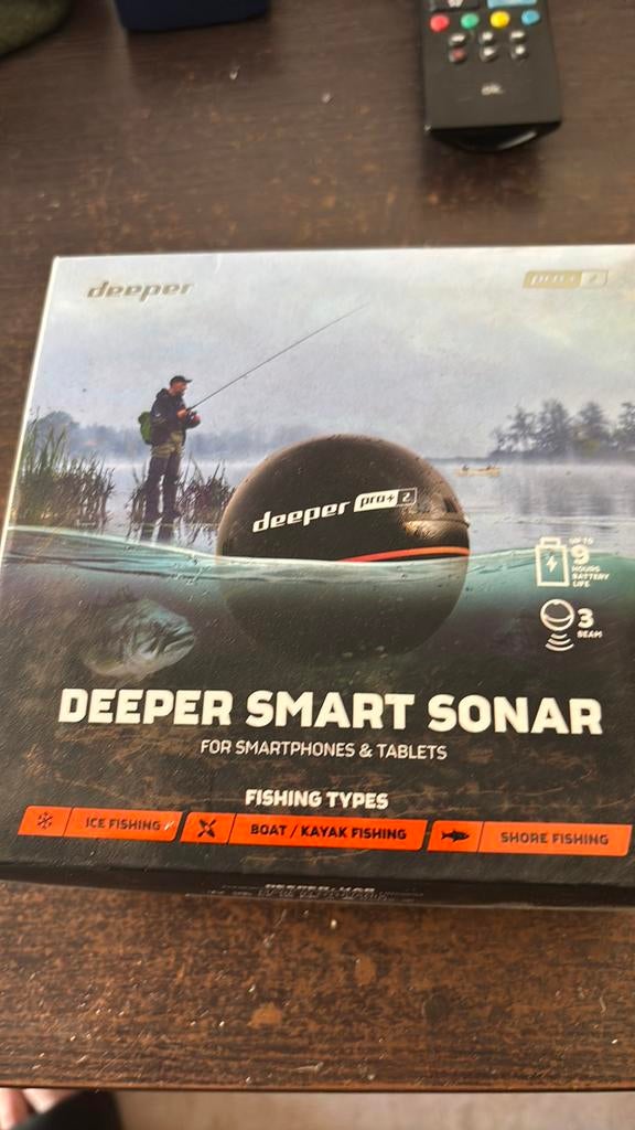 Deeper pro+2 met extender en beugel voor voerboot, Watersport en Boten, Ophalen, Zo goed als nieuw