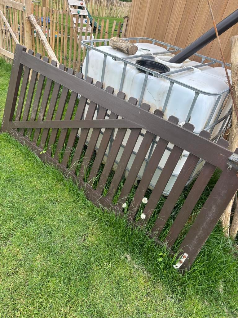 Tuinpoort hout, Tuin en Terras, Ophalen, Gebruikt, Hout