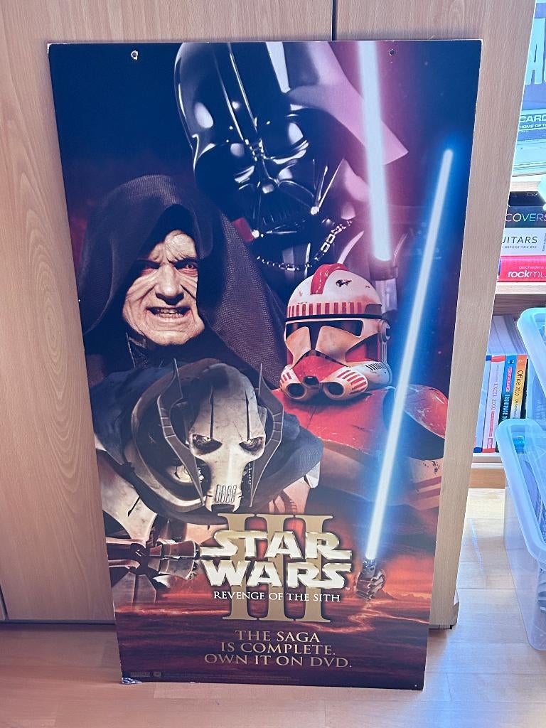 Bioscoop affiche Star Wars op hard karton, Verzamelen, Ophalen, Gebruikt, Boek of Poster
