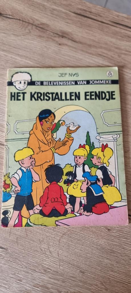 Vintage strip Jommeke 53 - Het kristallen eendje, Boeken, Eén stripboek, Ophalen of Verzenden, Gelezen, Jeff Nys
