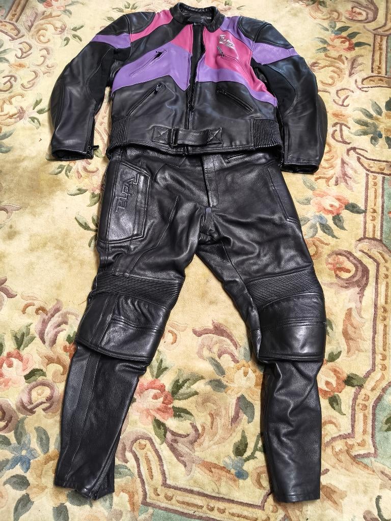 Lederen Motorpak Richa, Motoren, Kleding | Motorkleding, Ophalen, Richa, Tweedehands, Heren