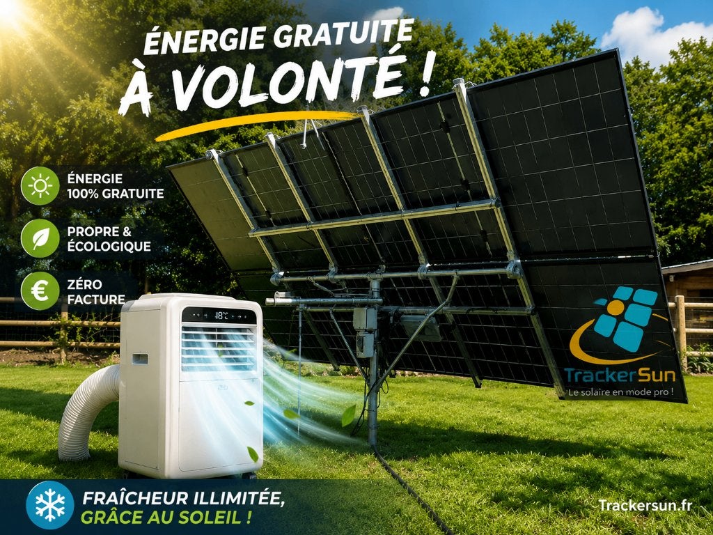 Tracker solaire 2 axes autoconsommation, Envoi, Neuf, Système complet