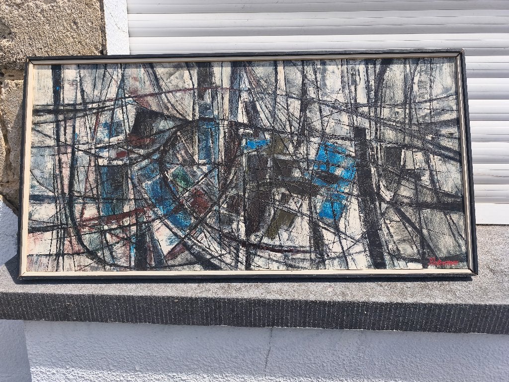 Huile sur panneau signe jean peetermans, Antiek en Kunst, Kunst | Schilderijen | Klassiek, Ophalen of Verzenden, Paneel
