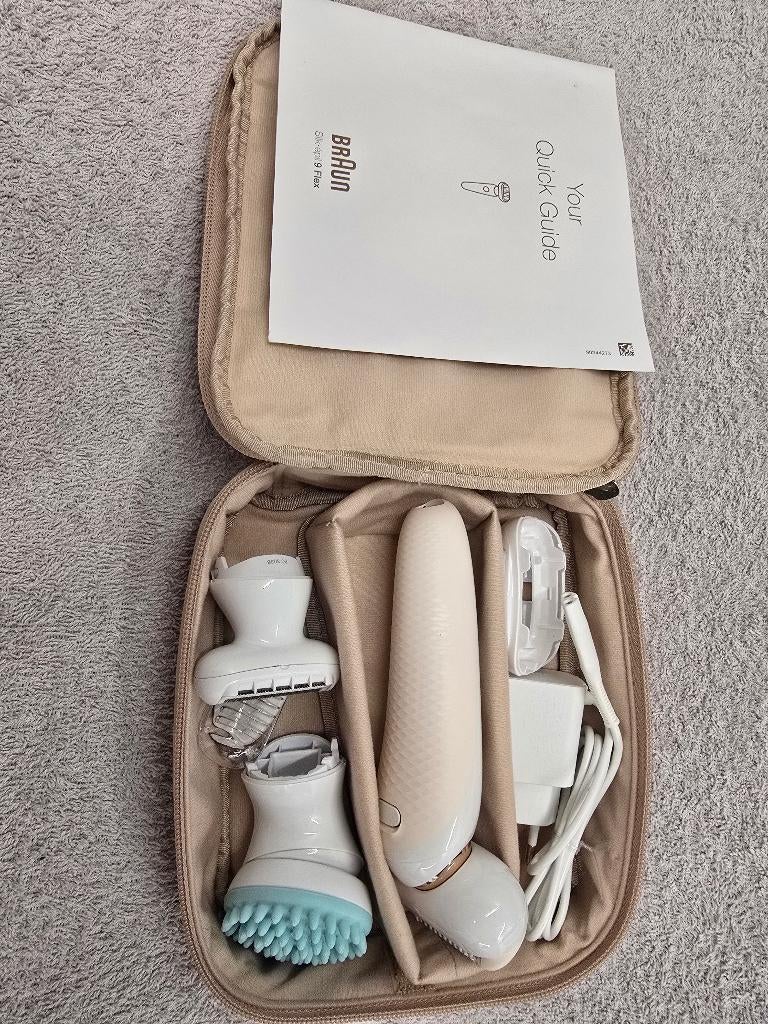 Braun Silk-épil 9 Flex 9-020 Wit/Goud - Epilator, Ophalen, Nieuw, Scheren en Epileren