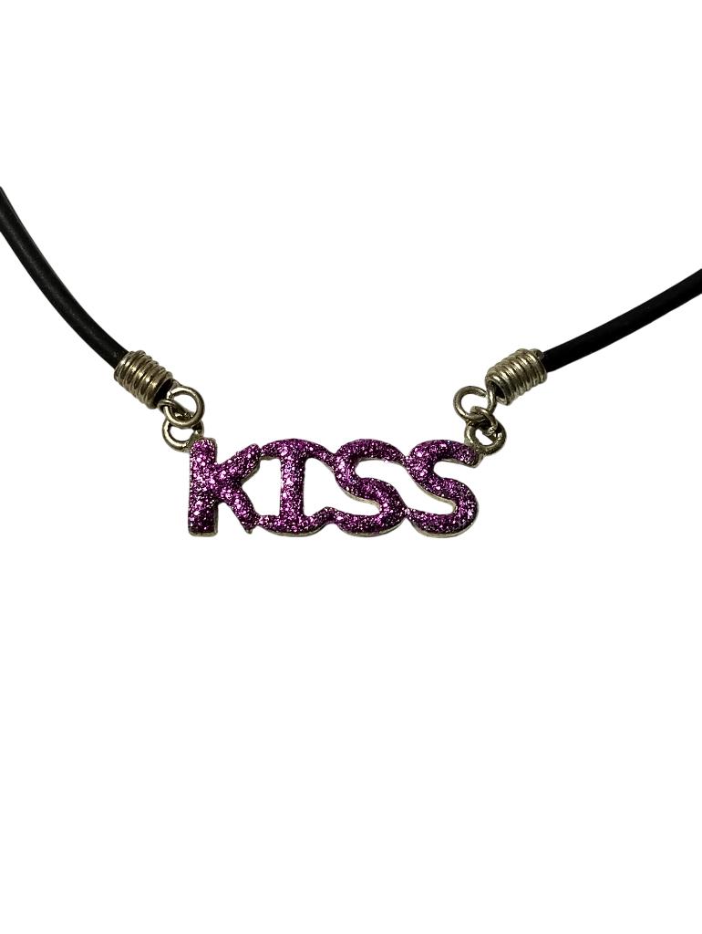 Halsketting met strass „kiss”, Ophalen, Gebruikt, Overige kleuren