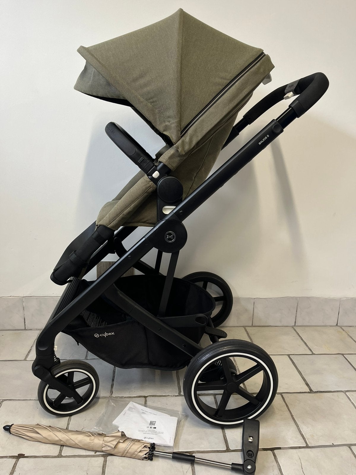 CYBEX Balios S 3in1 Nikkel, Ophalen, Zo goed als nieuw, Kinderwagen
